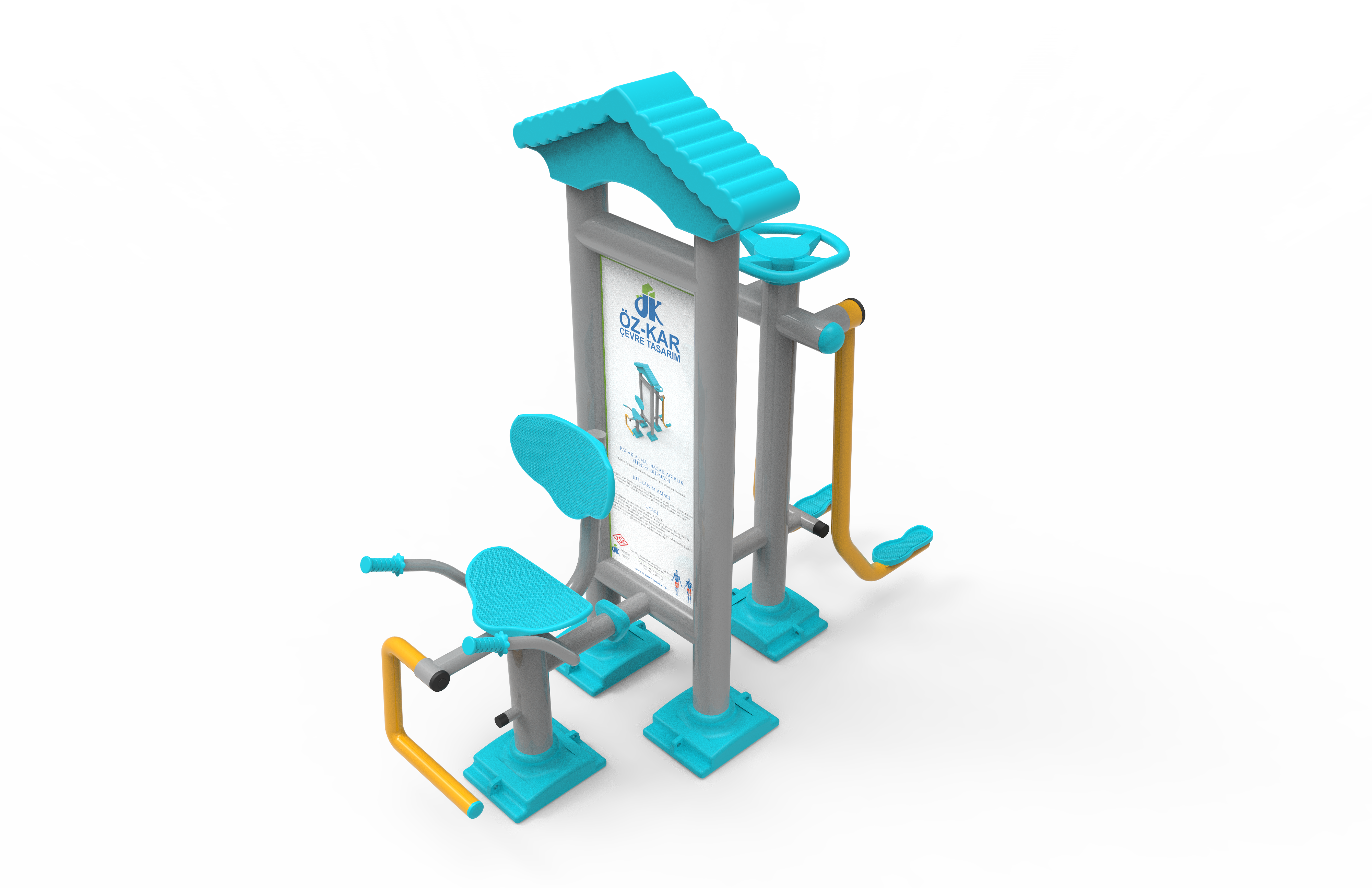 Bacak Acma Bacak Agirlik Aleti PF-201 | Dış Mekan Spor Aletleri | Erse Kent Mobilyaları